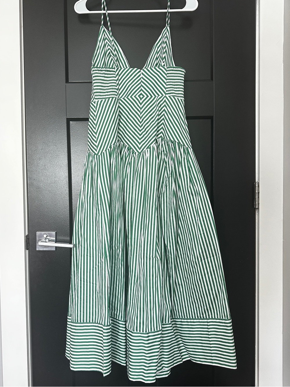NWT FARM Rio Bicolor Stripes Cotton Midi Dress Size Small - Picture 5 of 12